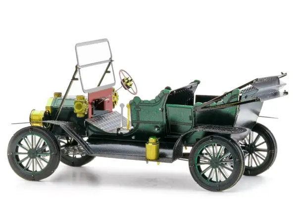 Model Kit 1908 Ford Model T Dark Green (Moderate Difficulty) Steel Model by Metal Earth #3