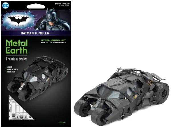 Model Kit Batman Tumbler "The Dark Knight Trilogy" (2005-2012) Movies (Challenging Difficulty) Steel Model by Metal Earth #1