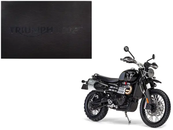 Triumph Scrambler 1200 "Bond Edition" Motorcycle Black 007 James Bond "No Time to Die" (2021) Movie 1/12 Diecast Model by Corgi #1