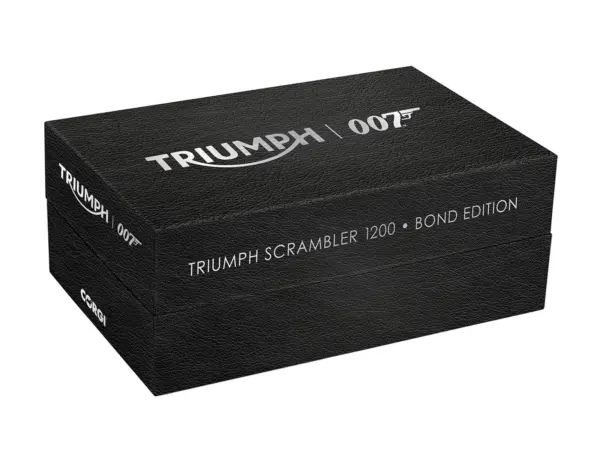 Triumph Scrambler 1200 "Bond Edition" Motorcycle Black 007 James Bond "No Time to Die" (2021) Movie 1/12 Diecast Model by Corgi #3