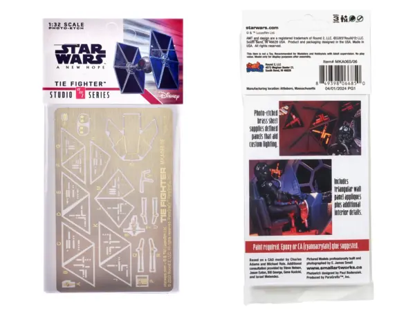 Photoetch Set for "Star Wars: A New Hope" Tie Fighter Kit 1/32 Scale by AMT #3