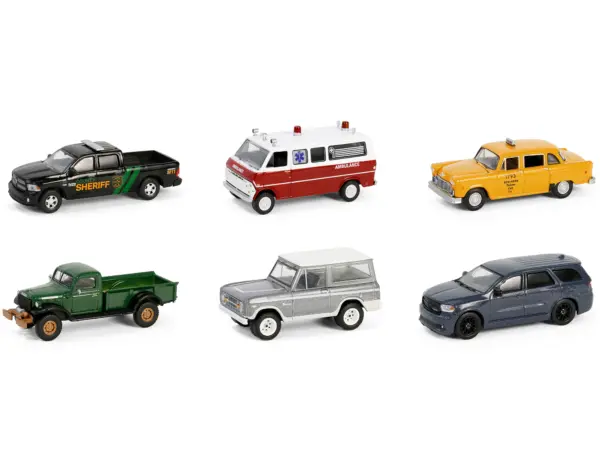 "Hollywood Series" Set of 6 pieces Release 42 1/64 Diecast Model Cars by Greenlight #2