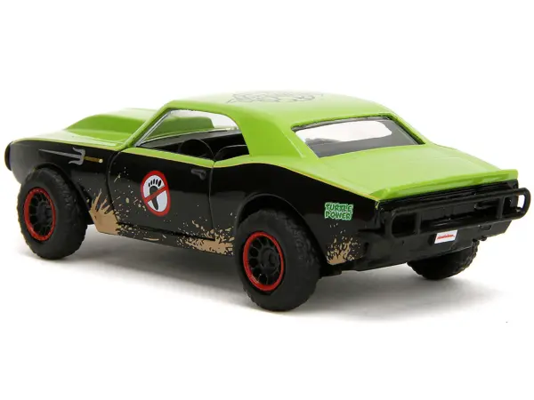 1967 Chevrolet Camaro "Teenage Mutant Ninja Turtles" Black and Green (Dirty) "Hollywood Rides" Series 1/32 Diecast Model Car by Jada #4