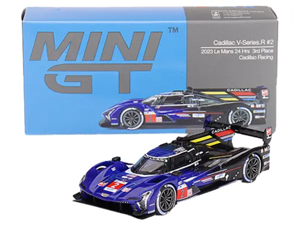 Cadillac V-Series.R #2 Earl Bamber - Alex Lynn - Richard Westbrook "Cadillac Racing" 3rd Place "24 Hours of Le Mans" (2023) Limited Edition to 5400 pieces Worldwide 1/64 Diecast Model Car by Mini GT #4