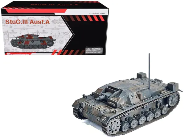 Germany StuG.III Ausf.A Tank "France" (1940) "NEO Dragon Armor" Series 1/72 Plastic Model by Dragon Models #1
