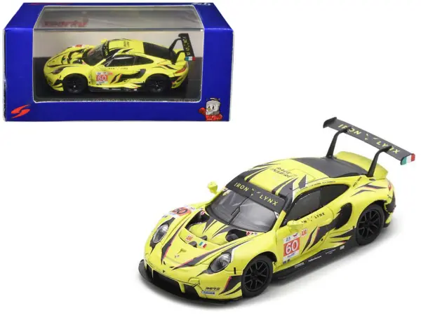 Porsche 911 RSR-19 #60 Matteo Cressoni - Alessio Picariello - Claudio Schiavoni "Iron Lynx" "24 Hours of Le Mans" (2023) 1/64 Diecast Model Car by Sparky #1