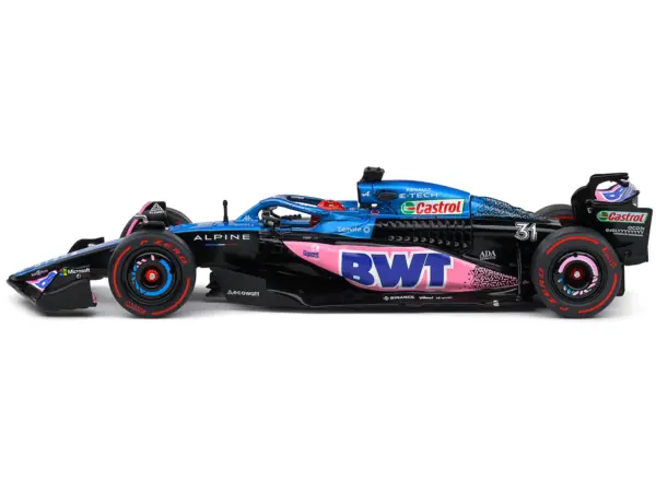 Alpine A523 #31 Esteban Ocon "BWT" 3rd Place "Formula One F1" Monaco GP (2023) 1/43 Diecast Model Car by Solido #2