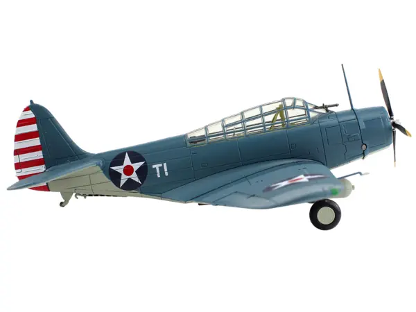 Douglas TBD-1 Devastator Bomber Aircraft "Lt. Cdr. James Brett VT-2 USS Lexington" (1942) United States Navy "SkyMax Models" Series 1/72 Diecast Model by Hobby Master #2