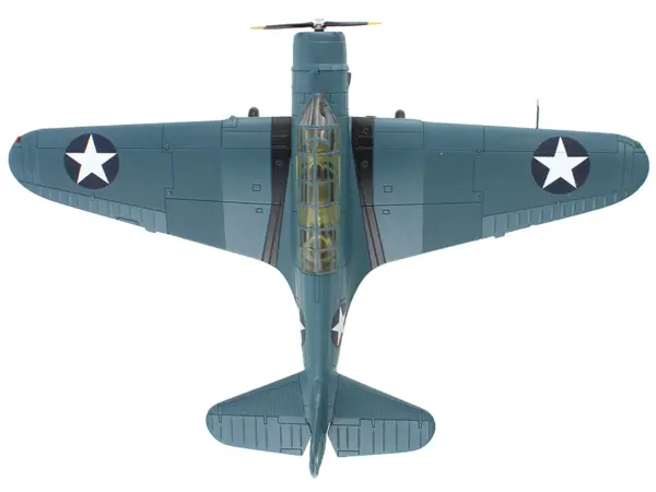 Douglas TBD-1 Devastator Bomber Aircraft "Battle of Midway Lt Cdr EE Lindsey VT-6 USS Enterprise" (1942) United States Navy "SkyMax Models" Series 1/72 Diecast Model by Hobby Master #3