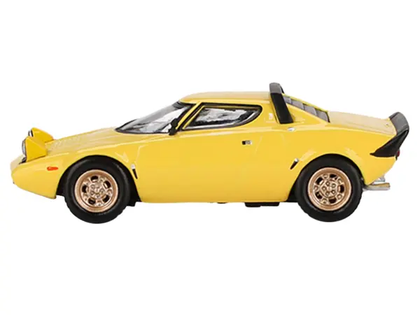 Lancia Stratos HF Stradale Giallo Fly Yellow Limited Edition to 1440 pieces Worldwide 1/64 Diecast Model Car by Mini GT #2