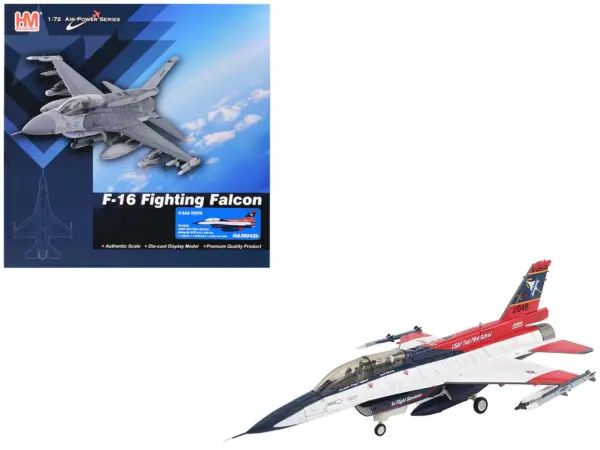General Dynamics X-62A VISTA Aircraft with Missiles "86-0048 USAF Test Pilot School Edwards Air Force Base" (2024) United States Air Force "Air Power Series" 1/72 Diecast Model by Hobby Master #1