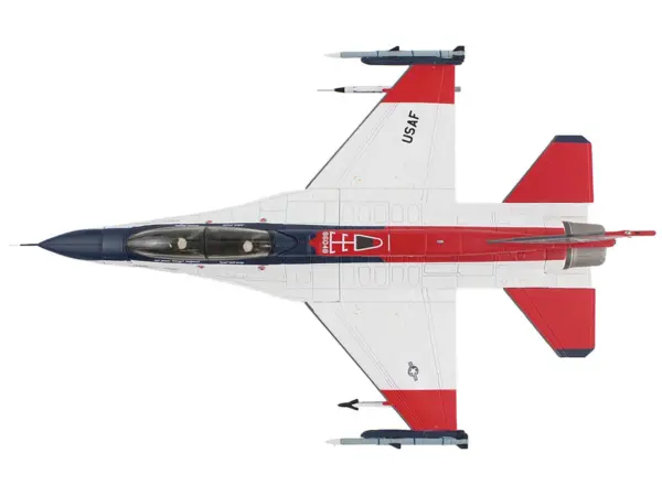 General Dynamics X-62A VISTA Aircraft with Missiles "86-0048 USAF Test Pilot School Edwards Air Force Base" (2024) United States Air Force "Air Power Series" 1/72 Diecast Model by Hobby Master #3