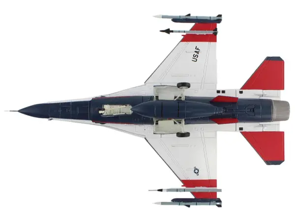 General Dynamics X-62A VISTA Aircraft with Missiles "86-0048 USAF Test Pilot School Edwards Air Force Base" (2024) United States Air Force "Air Power Series" 1/72 Diecast Model by Hobby Master #4