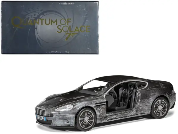 Aston Martin DBS Gray Metallic (Damaged Version) James Bond 007 "Quantum of Solace" (2008) Movie Diecast Model Car by Corgi #1