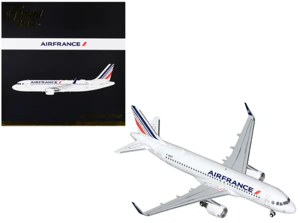 Airbus A320 Commercial Aircraft "Air France" White with Tail Stripes "Gemini 200" Series 1/200 Diecast Model Airplane by GeminiJets #1
