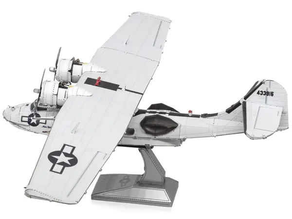 Model Kit Consolidated PBY Catalina Amphibious Aircraft "Miss Pick Up" United States Army Air Forces (Moderate Difficulty) Steel Model by Metal Earth #2