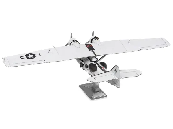 Model Kit Consolidated PBY Catalina Amphibious Aircraft "Miss Pick Up" United States Army Air Forces (Moderate Difficulty) Steel Model by Metal Earth #3