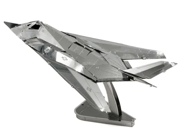 Model Kit Lockheed Martin F-117 Nighthawk Stealth Aircraft "United States Air Force" (Moderate Difficulty) Steel Model by Metal Earth #3