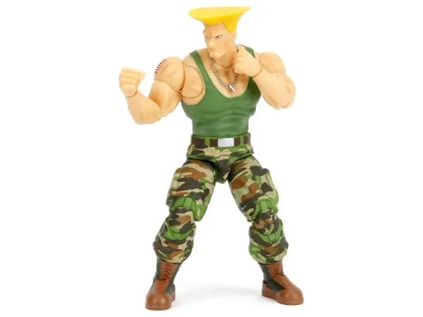 Guile 6" Moveable Figure with Accessories and Alternate Head and Hands "Ultra Street Fighter II: The Final Challengers" (2017) Video Game Model by Jada #3