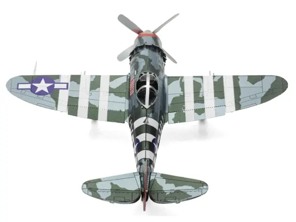 Model Kit Republic P-47 Thunderbolt Fighter Aircraft "The Jug" United States Army Air Forces (Moderate Difficulty) Steel Model by Metal Earth #2