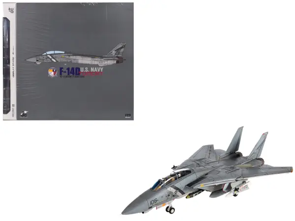 Grumman F-14D Tomcat Fighter Aircraft "VF-2 Bounty Hunters NE106" (2002) United States Navy 1/72 Diecast Model by JC Wings #1