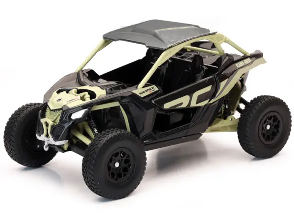 Can-Am Maverick X3 XRC Turbo ATV Tan and Black with Silver Top cast 1/18 Diecast Model by New Ray #2