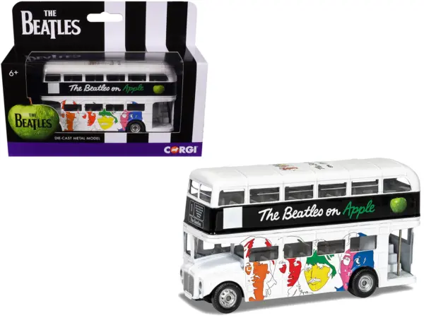 The Beatles London Double Decker Bus "The White Album" White Diecast Model Car by Corgi #1