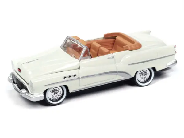 1953 Buick Super Cream with Travel Trailer Limited Edition "Tow & Go" Series 1/64 Diecast Model Car by Johnny Lightning #2