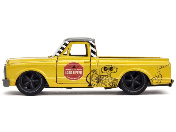 1972 Chevrolet Cheyenne Pickup Truck Gold Metallic with Gray Top "Wall-E" (2008) Movie "Hollywood Rides" Series 1/32 Diecast Model Car by Jada #3
