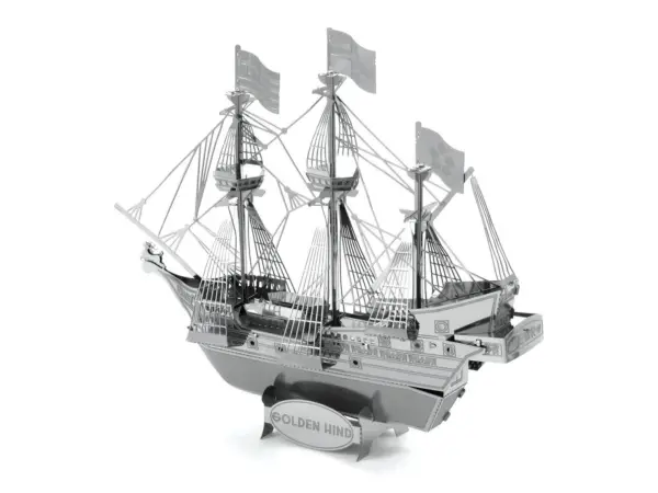 Model Kit Golden Hind Galleon (Moderate Difficulty) Steel Model by Metal Earth #3