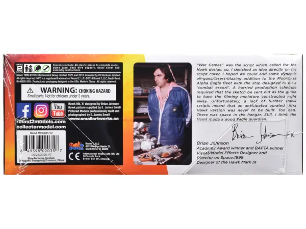 Skill 2 Model Kit Hawk Mark IX Spacecraft "Space: 1999" (1975-1977) TV Series 1/72 Scale Model by MPC #3