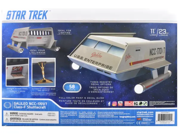 Skill 2 Model Kit Galileo Shuttlecraft "Star Trek: The Original Series" (1966-1968) TV Series 1/32 Scale Model by Polar Lights #4