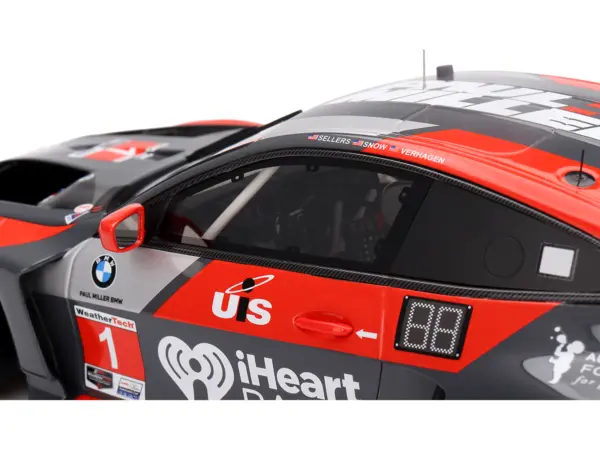 BMW M4 GT3 #1 Bryan Sellers - Madison Snow - Neil Verhagen "Paul Miller Racing" "12 Hours of Sebring" (2024) 1/18 Model Car by Top Speed #2