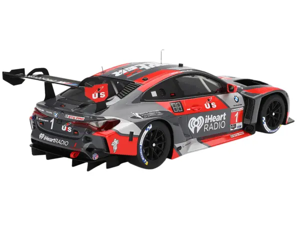 BMW M4 GT3 #1 Bryan Sellers - Madison Snow - Neil Verhagen "Paul Miller Racing" "12 Hours of Sebring" (2024) 1/18 Model Car by Top Speed #4