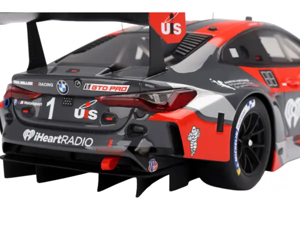 BMW M4 GT3 #1 Bryan Sellers - Madison Snow - Neil Verhagen "Paul Miller Racing" "12 Hours of Sebring" (2024) 1/18 Model Car by Top Speed #5