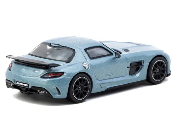 Mercedes-Benz SLS AMG Coupe Black Series Matte Blue Metallic "Global64" Series 1/64 Diecast Model by Tarmac Works #3