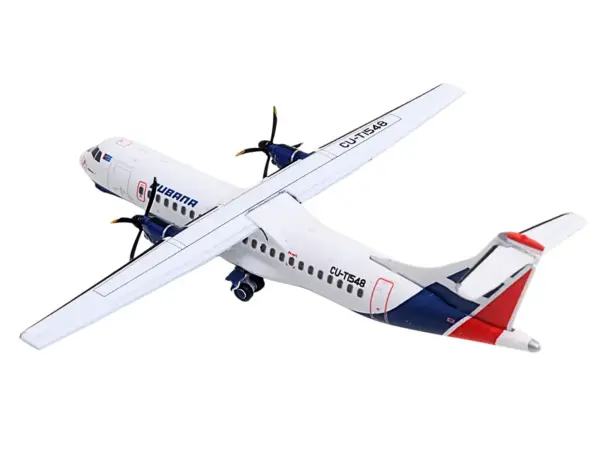 ATR 72-200 Commercial Aircraft "Cubana Airlines" (CU-T1548) White with Red and Blue Stripes 1/400 Diecast Model Airplane by GeminiJets #3