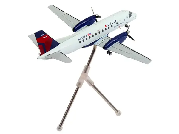 Saab 340B Commercial Aircraft "Delta Connection - Mesaba Airlines" (N428XJ) White with Red and Blue Tail "Gemini 200" Series 1/200 Diecast Model Airplane by GeminiJets #4