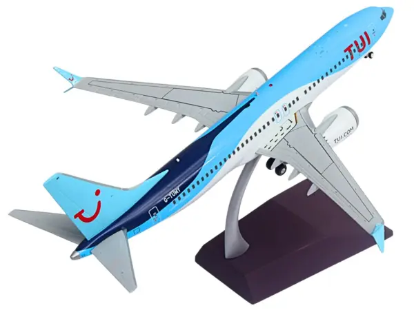 Boeing 737 MAX 8 Commercial Aircraft "TUI Airways" (G-TUMY) Blue and White "Gemini 200" Series 1/200 Diecast Model Airplane by GeminiJets #3