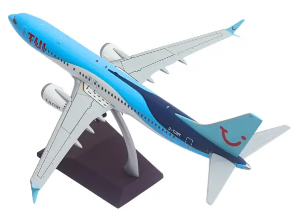 Boeing 737 MAX 8 Commercial Aircraft "TUI Airways" (G-TUMY) Blue and White "Gemini 200" Series 1/200 Diecast Model Airplane by GeminiJets #4