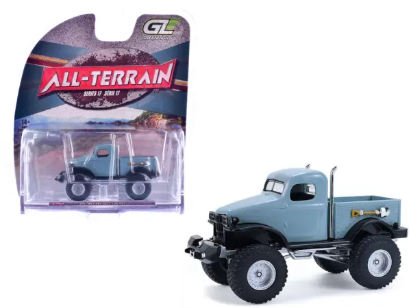 1941 Military Half Ton 4x4 Truck Slate Blue "All Terrain" Series 17 1/64 Diecast Model Car by Greenlight #1