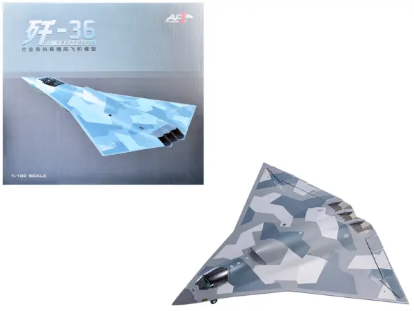 CAC J-36 Stealth Fighter Aircraft "Chinese Military" People’s Liberation Army Air Force 1/100 Diecast Model by Air Force 1 #1