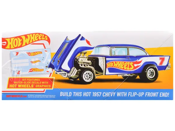 Skill 2 Model Kit 1957 Chevrolet Sedan Flip-Nose "Hot Wheels" 1/25 Scale Model by MPC #3