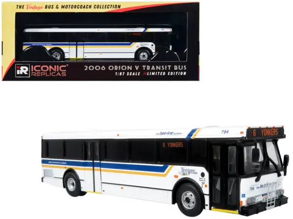 2006 Orion V Transit Bus Westchester NY Bee-Line "6 Yonkers" Limited Edition "The Vintage Bus and Motorcoach Collection" 1/87 (HO) Diecast Model by Iconic Replicas #1