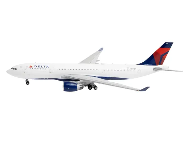 Airbus A330-200 Commercial Aircraft "Delta Air Lines" (N852NW) White with Red and Blue Tail 1/400 Diecast Model Airplane by GeminiJets #2
