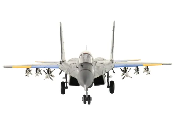 Mikoyan MIG-29 Fulcrum Aircraft "Ghost of Kyiv 40th Tactical Aviation Brigade Vasylkiv Air Base" (2023) Ukrainian Air Force "Air Power Series" 1/72 Diecast Model by Hobby Master #3
