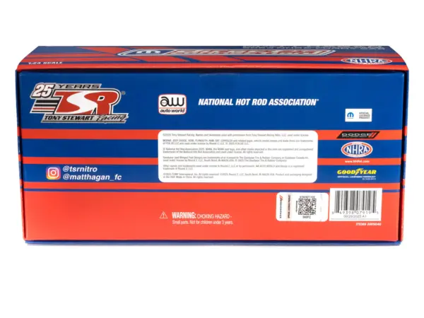 Dodge Charger NHRA Funny Car Matt Hagan "MOPAR Direct Connection" (2025) Limited Edition 1/24 Diecast Model Car by Auto World #3