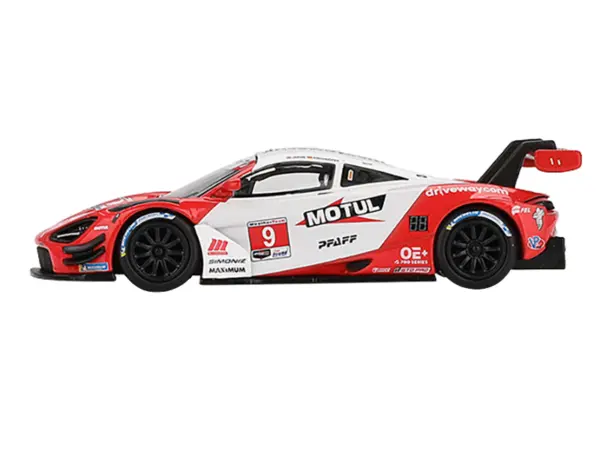 McLaren 720S GT3 EVO #9 Oliver Jarvis - Marvin Kirchhofer "Pfaff Motorsports" IMSA "Motul Course de Monterey - Laguna Seca" (2024) Limited Edition 1/64 Diecast Model Car by Mini GT #2