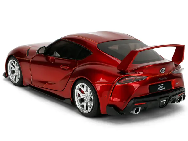 Toyota GR Supra Red Metallic "Pink Slips" Series 1/18 Diecast Model Car by Jada #5