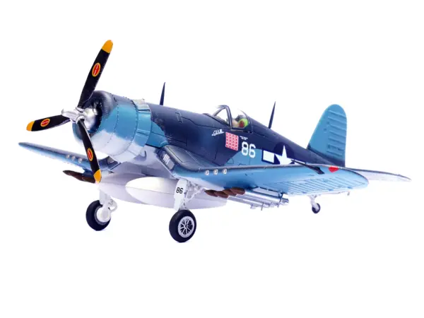 Vought F4U-1A Corsair Fighter Plane Marine "Lucybelle Maj. Gregory 'Pappy' Boyington VMF-214 Black Sheep Vella Lavella" (1943) United States Marines 1/72 Diecast Model Airplane by Legion #2